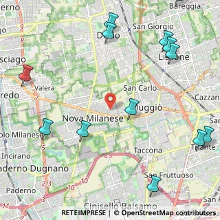 Mappa Via Don Carlo Mezzera, 20054 Nova Milanese MB, Italia (3.03231)
