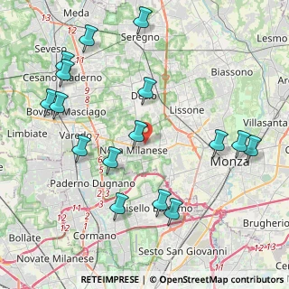 Mappa Via Don Carlo Mezzera, 20054 Nova Milanese MB, Italia (4.8325)
