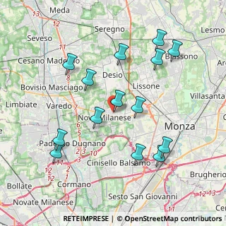 Mappa Via Don Carlo Mezzera, 20054 Nova Milanese MB, Italia (4.01571)
