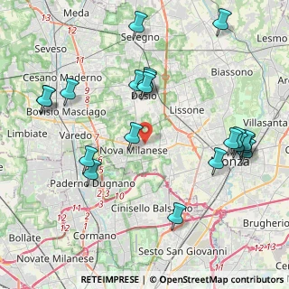 Mappa Via Don Carlo Mezzera, 20054 Nova Milanese MB, Italia (4.753)