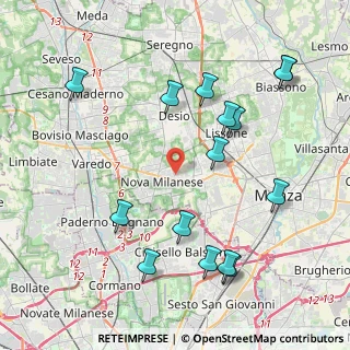 Mappa Via Don Carlo Mezzera, 20054 Nova Milanese MB, Italia (4.60267)