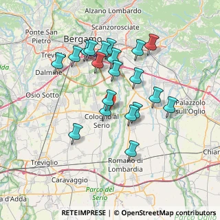 Mappa Via del Casale, 24055 Cologno al serio BG, Italia (6.714)