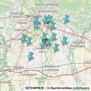 Mappa Via del Casale, 24055 Cologno al serio BG, Italia (6.038)