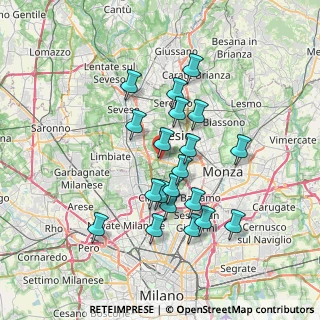 Mappa Via A. Locatelli, 20054 Nova Milanese MB, Italia (6.413)