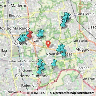 Mappa Via A. Locatelli, 20054 Nova Milanese MB, Italia (2.057)