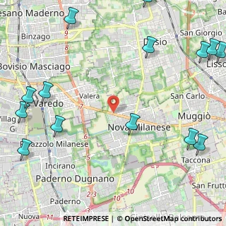 Mappa Via A. Locatelli, 20054 Nova Milanese MB, Italia (3.29214)
