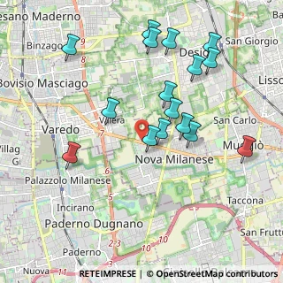 Mappa Via A. Locatelli, 20054 Nova Milanese MB, Italia (1.99938)