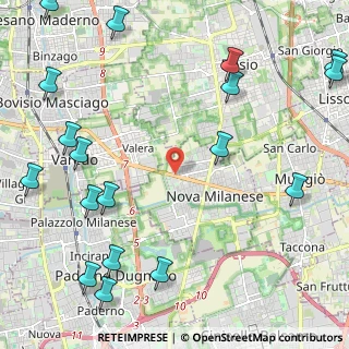 Mappa Via A. Locatelli, 20054 Nova Milanese MB, Italia (3.14389)