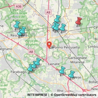Mappa Via Monte Santo, 21040 Origgio VA, Italia (4.90846)