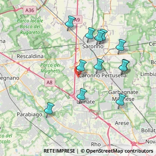 Mappa Via Monte Santo, 21040 Origgio VA, Italia (4.05167)