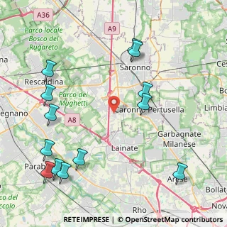 Mappa Via Monte Santo, 21040 Origgio VA, Italia (5.24308)