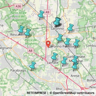 Mappa Via Monte Santo, 21040 Origgio VA, Italia (4.30563)