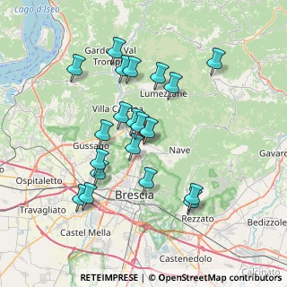 Mappa Via Brede, 25073 Bovezzo BS, Italia (6.882)