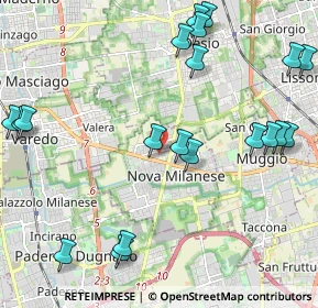 Mappa Via Fosse Ardeatine, 20834 Nova Milanese MB, Italia (2.635)