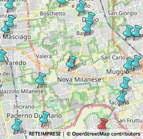 Mappa Via Fosse Ardeatine, 20834 Nova Milanese MB, Italia (3.2755)