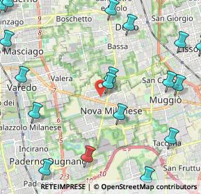 Mappa Via Fosse Ardeatine, 20834 Nova Milanese MB, Italia (3.161)