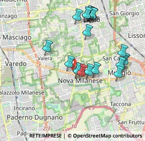 Mappa Via Fosse Ardeatine, 20834 Nova Milanese MB, Italia (1.913)