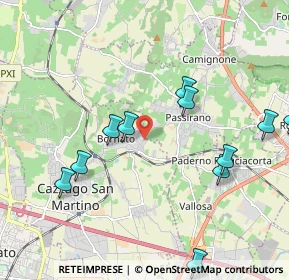 Mappa Via Caduti di Cefalonia, 25046 Cazzago San Martino BS, Italia (2.43333)