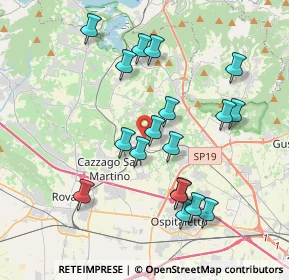 Mappa Via Caduti di Cefalonia, 25046 Cazzago San Martino BS, Italia (3.74722)