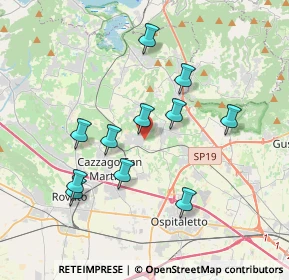 Mappa Via Caduti di Cefalonia, 25046 Cazzago San Martino BS, Italia (3.44636)