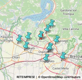 Mappa Via Caduti di Cefalonia, 25046 Cazzago San Martino BS, Italia (6.07)