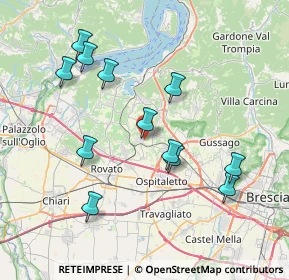 Mappa Via Caduti di Cefalonia, 25046 Cazzago San Martino BS, Italia (7.6025)