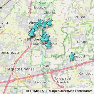 Mappa Via Bruno Buozzi, 20875 Burago di Molgora MB, Italia (1.41231)