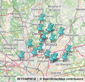 Mappa Via XXV Aprile, 20853 Muggiò MB, Italia (6.10167)
