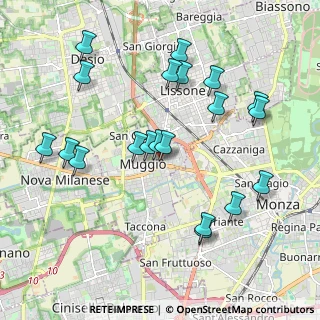 Mappa Via XXV Aprile, 20853 Muggiò MB, Italia (2.069)