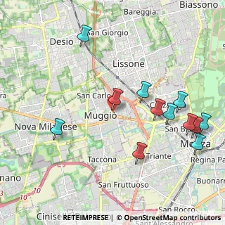 Mappa Via XXV Aprile, 20853 Muggiò MB, Italia (2.31917)