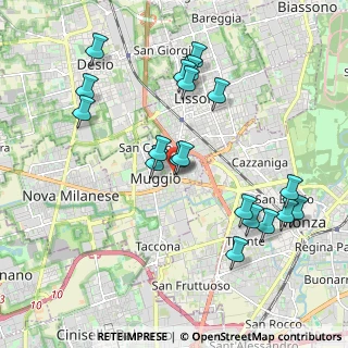 Mappa Via XXV Aprile, 20853 Muggiò MB, Italia (2.05842)