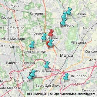 Mappa Via XXV Aprile, 20853 Muggiò MB, Italia (4.20273)