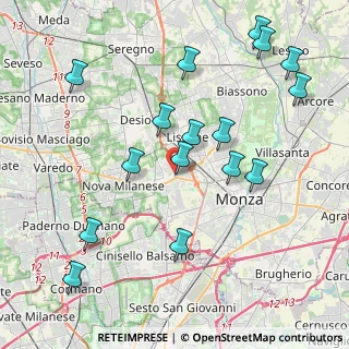 Mappa Via XXV Aprile, 20853 Muggiò MB, Italia (4.46813)