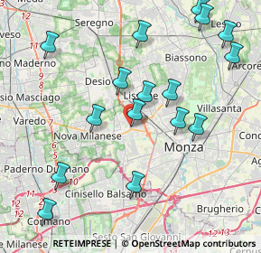 Mappa Via XXV Aprile, 20853 Muggiò MB, Italia (4.46813)