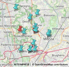 Mappa Via XXV Aprile, 20853 Muggiò MB, Italia (3.252)