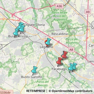 Mappa Via Gilardelli Monsignor Eugenio, 20025 Legnano MI, Italia (4.80167)