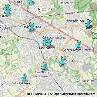 Mappa Via Gilardelli Monsignor Eugenio, 20025 Legnano MI, Italia (2.95333)