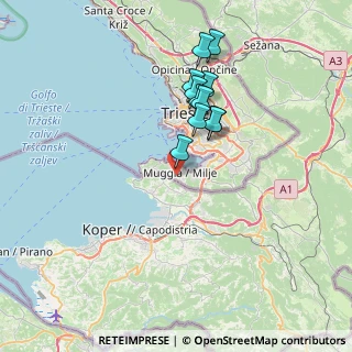 Mappa Stadio Comunale Zaccaria, 34015 Muggia TS, Italia (6.20182)