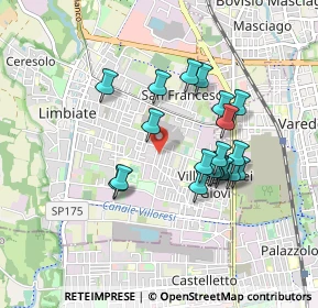 Mappa Via Risorgimento, 20812 Limbiate MB, Italia (0.7705)