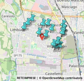 Mappa Via Risorgimento, 20812 Limbiate MB, Italia (0.756)