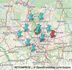 Mappa Via Carlo Pisacane, 20812 Limbiate MB, Italia (9.61929)