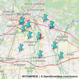 Mappa 24050 Ghisalba BG, Italia (7.73769)