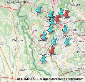 Mappa Via Galvani, 21015 Lonate Pozzolo VA, Italia (7.15714)