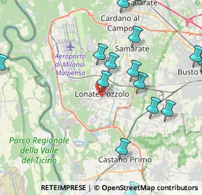 Mappa Via Galvani, 21015 Lonate Pozzolo VA, Italia (5.7425)
