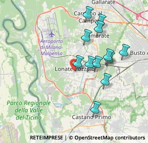 Mappa Via Galvani, 21015 Lonate Pozzolo VA, Italia (3.48833)