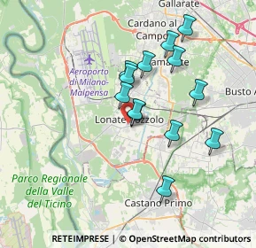 Mappa Via Galvani, 21015 Lonate Pozzolo VA, Italia (3.10385)