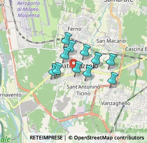 Mappa Via Galvani, 21015 Lonate Pozzolo VA, Italia (1.09909)