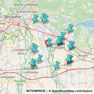 Mappa Via F. Turati, 24050 Palosco BG, Italia (7.3535)