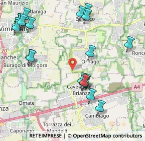 Mappa 20876 Burago di Molgora MB, Italia (2.5475)