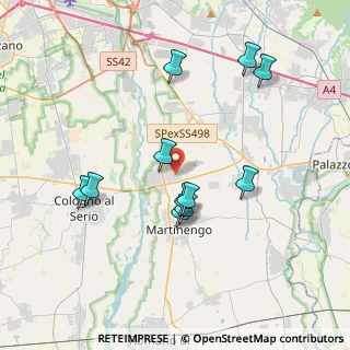 Mappa Via Brescia, 24050 Ghisalba BG, Italia (3.57273)